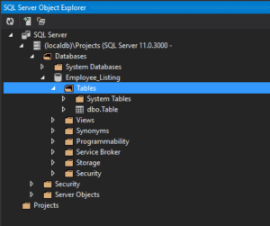 SQL Server Object Explorer in Visual Studio | FreeCode Spot