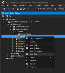 SQL Server Object Explorer in Visual Studio | FreeCode Spot