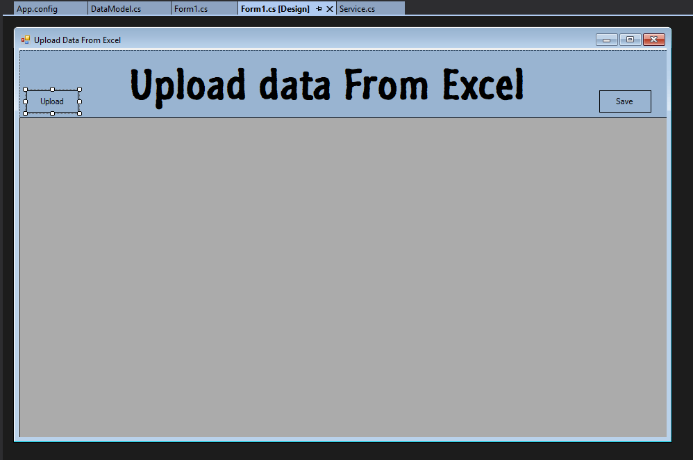 import Excel data into a DataGridView