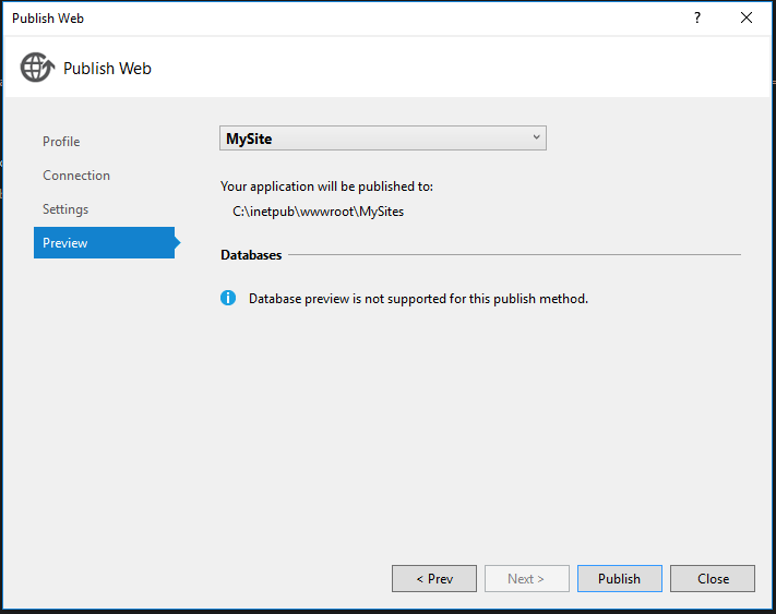 Publish button » how to deploy asp.net web application in iis