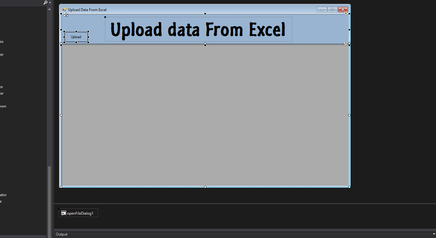 Import Excel to Datagridview using C#