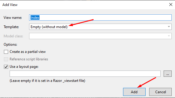 Add View index
