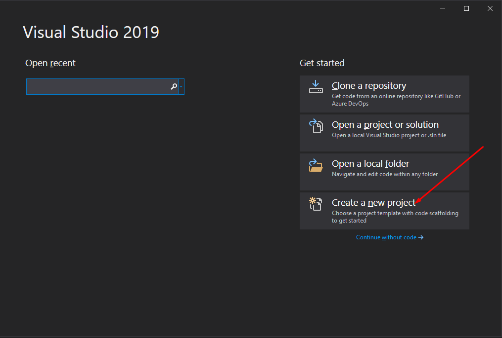 Create New Project