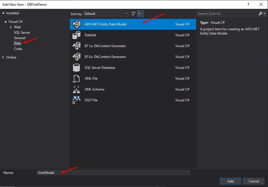 Database First Approach in ASP NET MVC using Entity Framework