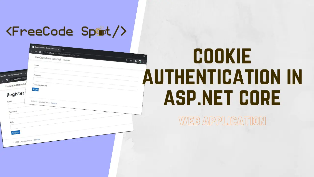 Login Web Application using Cookie Authentication in ASP NET Core