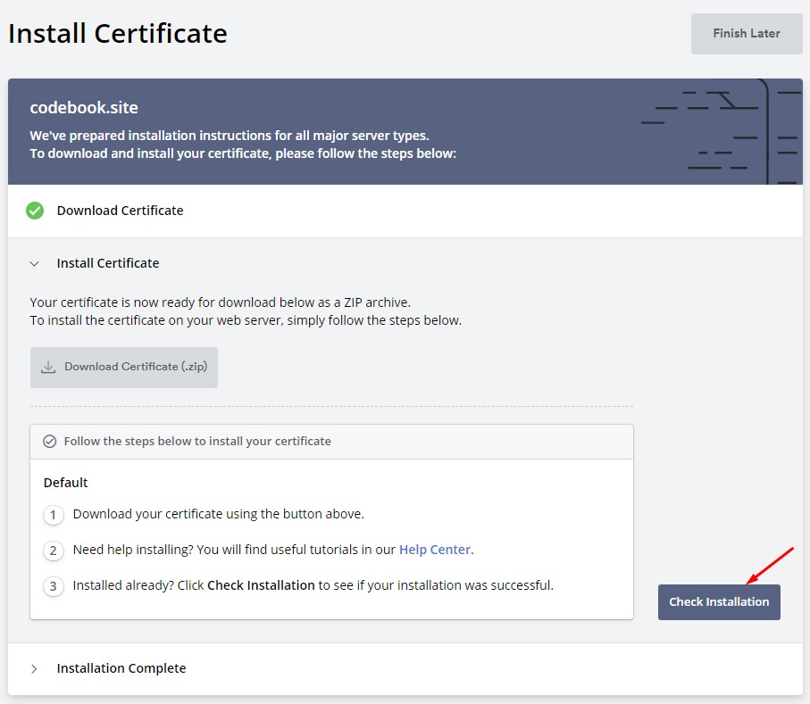 secure your website using a free ssl certificate