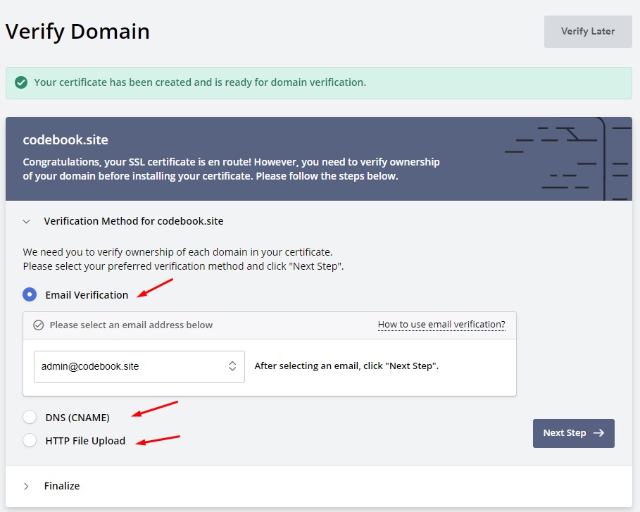 secure your website using a free ssl certificate