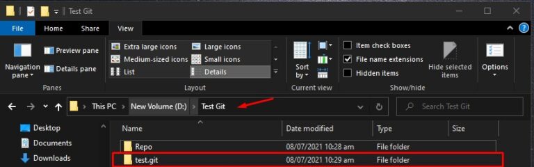 create local git repository windows 10