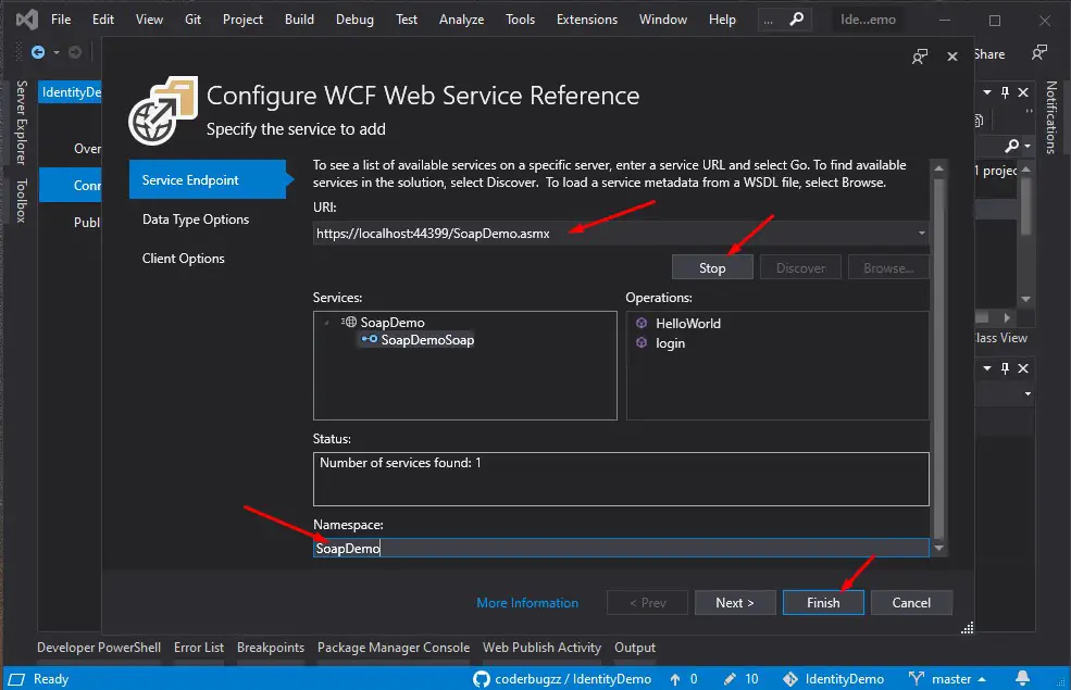 How to create and consume ASMX Web Service in ASP NET Core