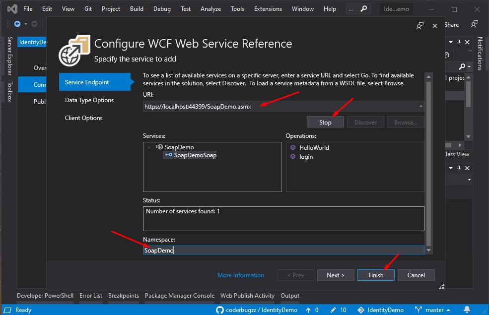 How to create and consume ASMX Web Service in ASP NET Core