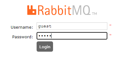 RabbitMQ default Username and Password
