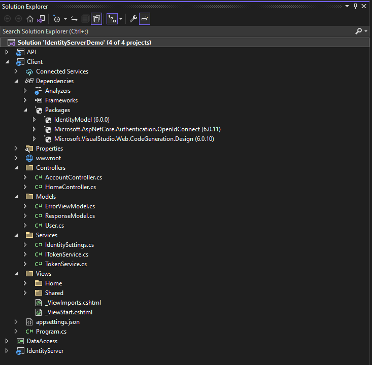 Secure .NET Core Web APP using Identity Server 4