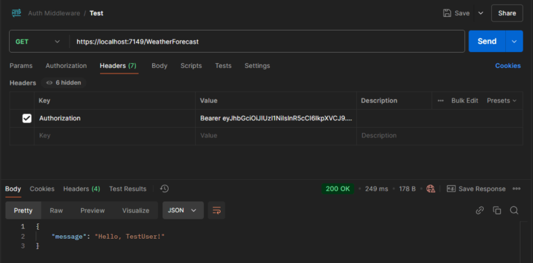 How to Create Custom Authentication Middleware in ASP.NET Core 8