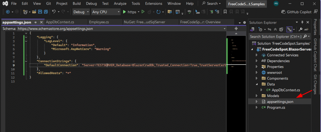 Configure Connection String