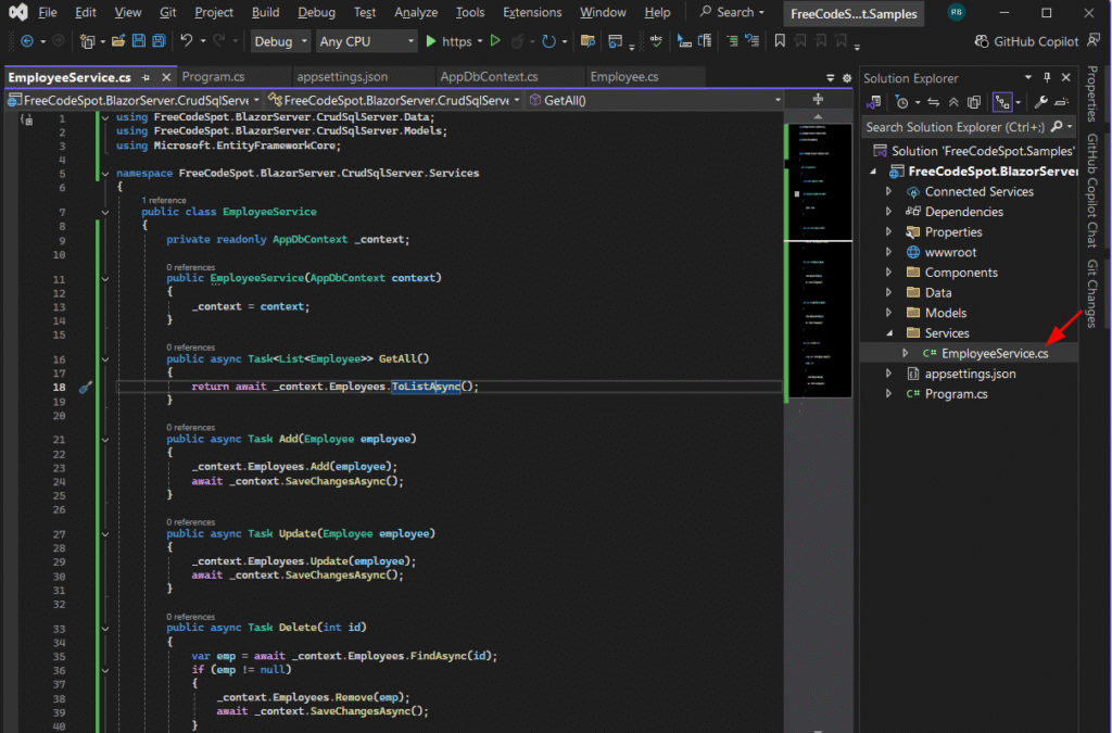 Create Employee Service