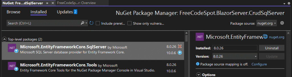 Install Required NuGet Packages
